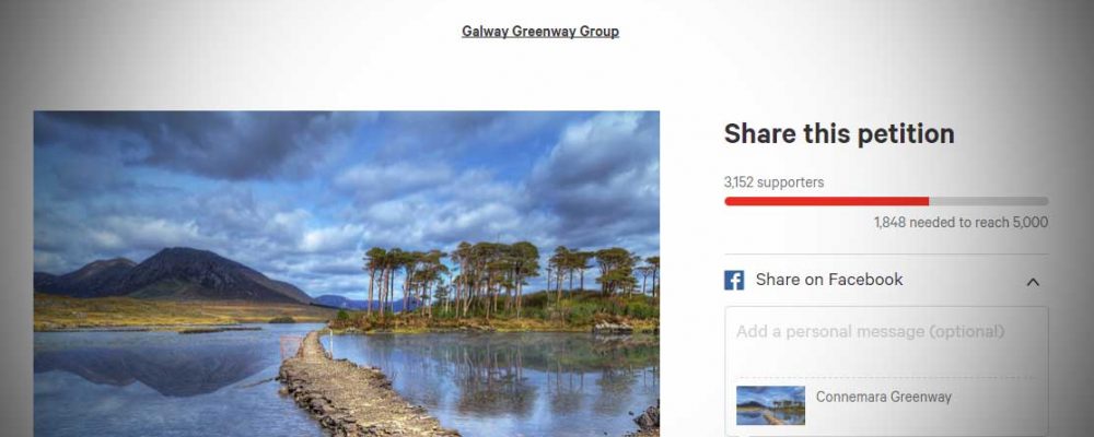 Online petition gaining momentum for completion of Connemara Greenway